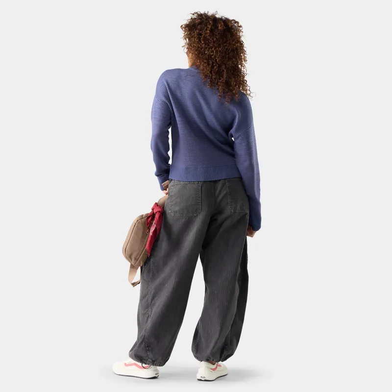 Smartwool Women's Summit Crew Sweater in Nightfall Blue-1
