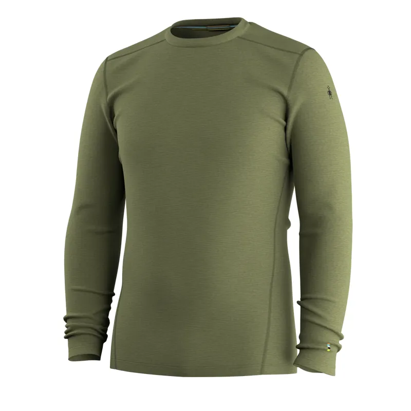 Smartwool Classic Thermal Merino Base Layer Crew in Winter Moss-3