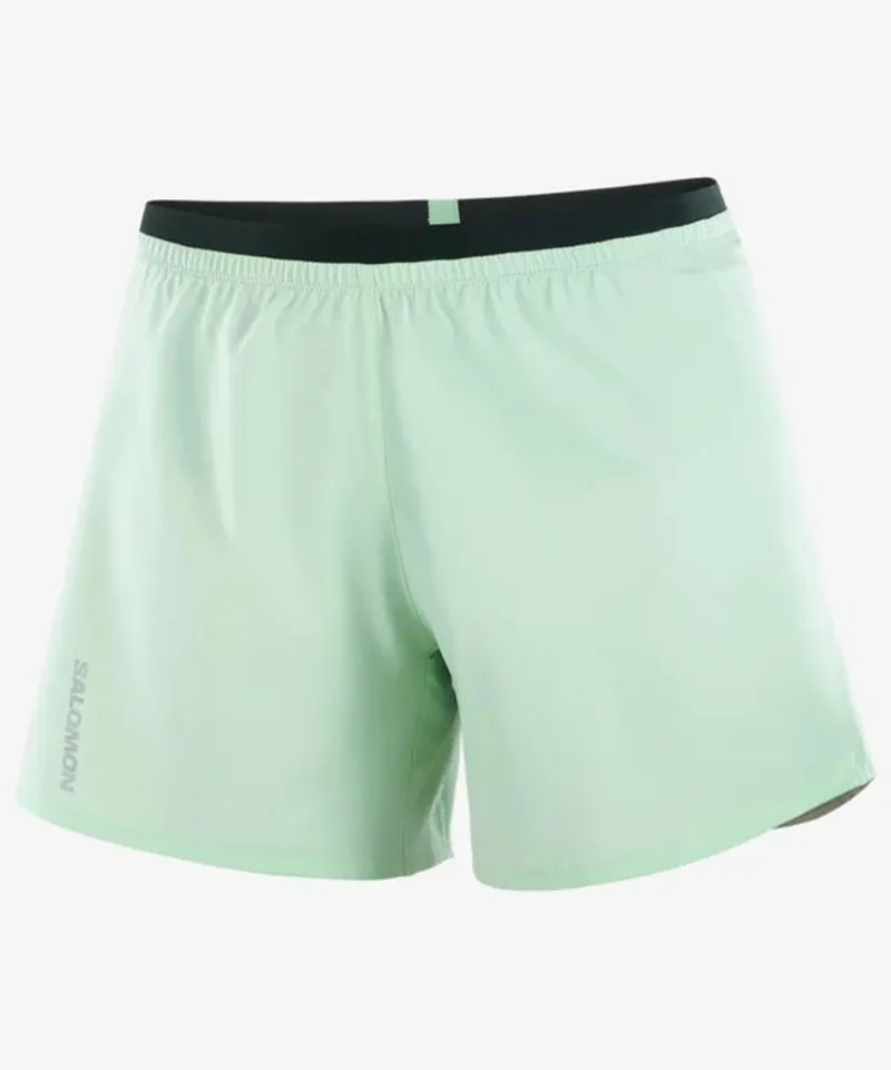 Salomon Cross 5In Short in Aqua Foam/Sulphur