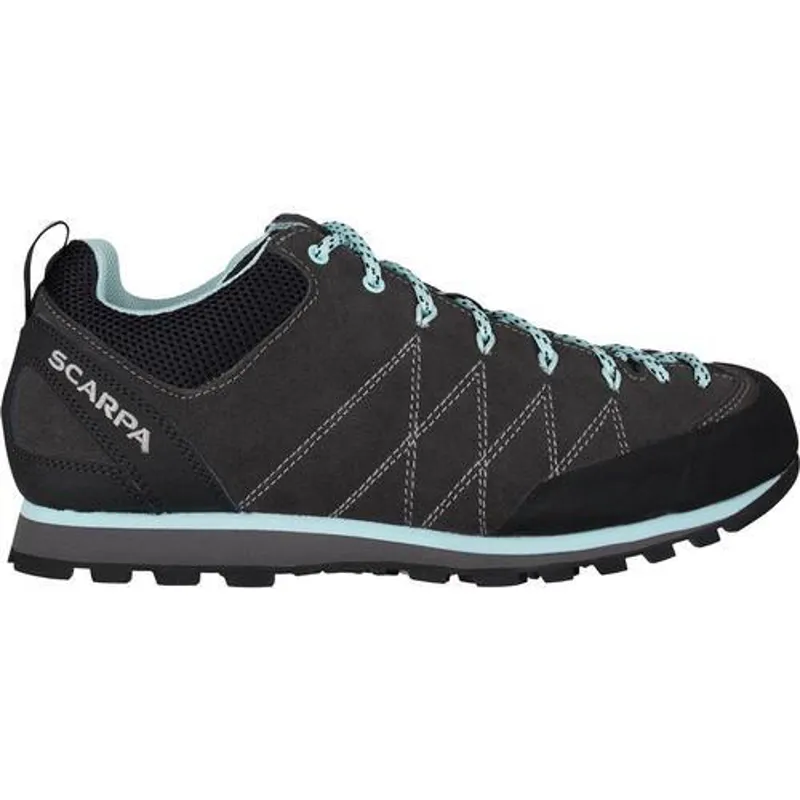 Scarpa Women's Crux Approach Shoe in Shark/Blue Radiance