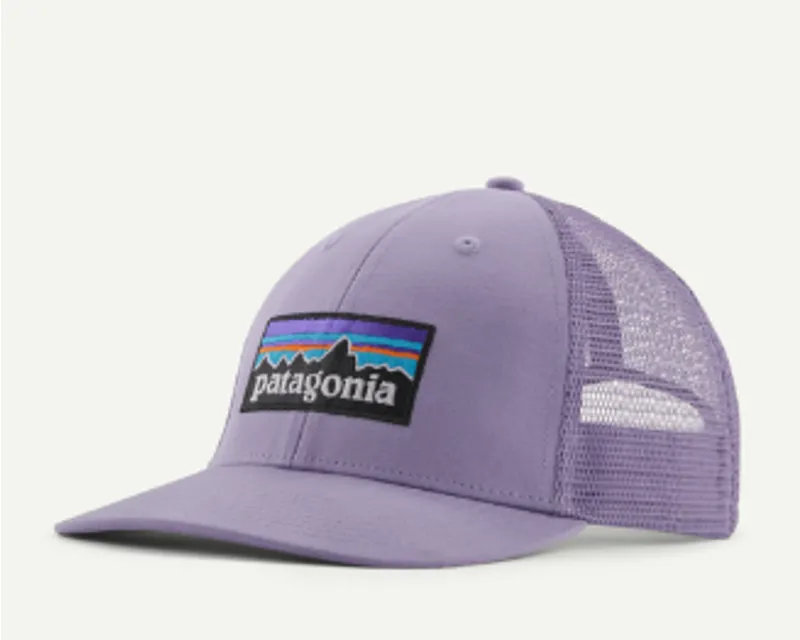 Patagonia P6 Logo LoPro Trucker Hat in Concrete Purple
