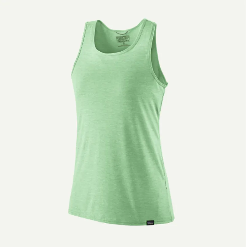 Patagonia Women's Capilene Cool Daily Tank in  Rinsed Green/Dark Rinsed Green X-Dye