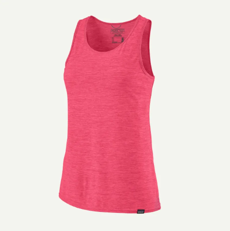 Patagonia Women's Capilene Cool Daily Tank in Light Luminous Pink X-Dye