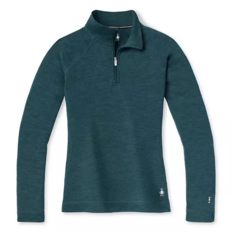 Smartwool Classic Merino Thermal Base Layer 1/4 Zip in Twilight Blue Heather