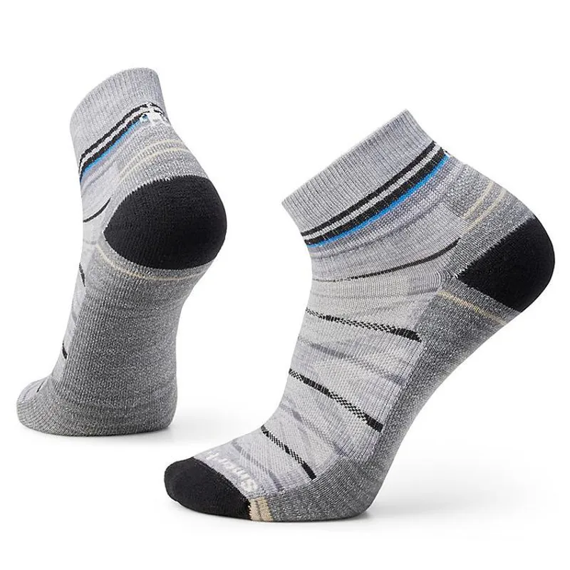 Smartwool Hike Light Cushion Pattern Ankle in Light Gray