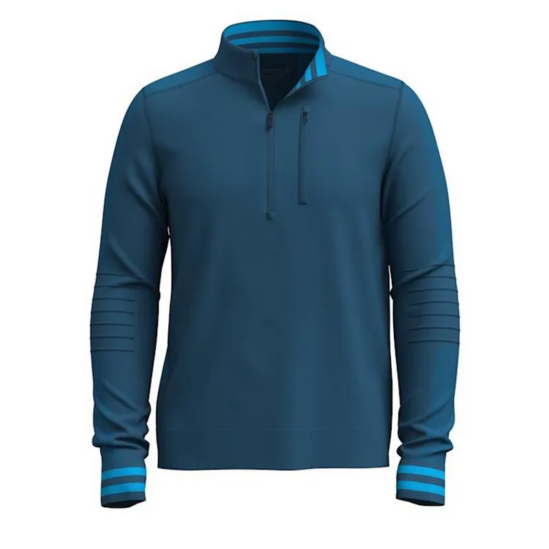 Smartwool Intraknit Merino Tech Half Zip in Twilight Blue