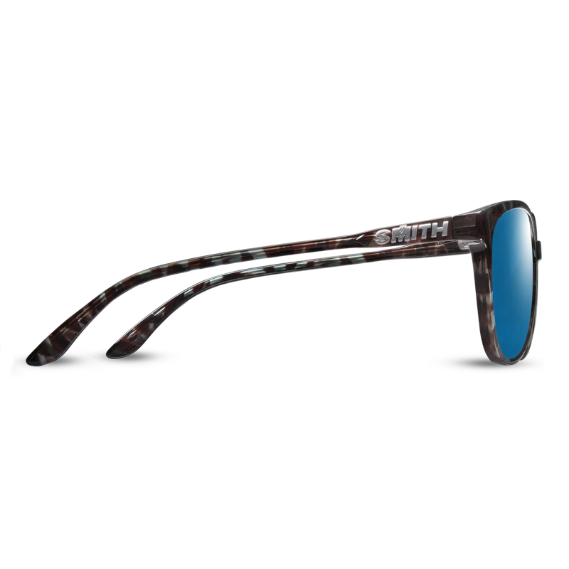 Smith Cheetah in Sky Tortoise w/ChromaPop Polarized Blue Mirror Lens-2