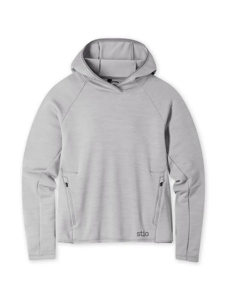 Stio Glide Power Stretch Hoodie in Alloy Heather