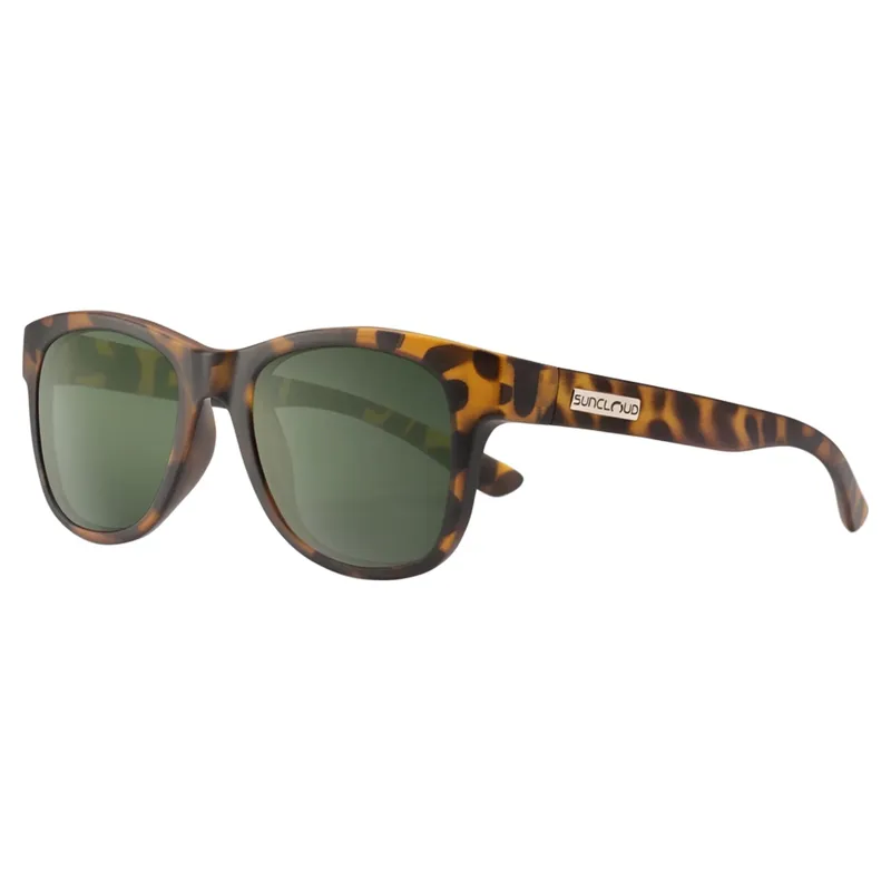 Suncloud Leeway Sunglasses Yellow Tortoise w/Polarized Gray Green Lens