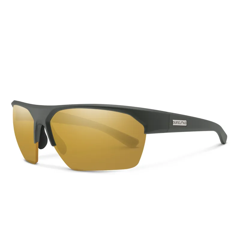 Suncloud Rival Sunglasses Matte Olive w/Polarized Sienna Mirror Lens