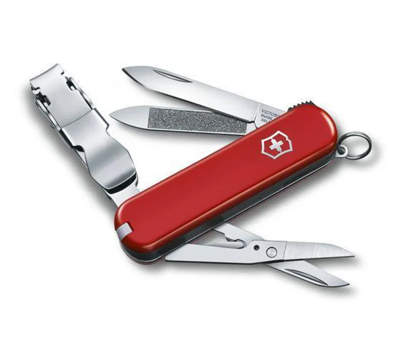 Swiss Army Knives Nail Clip 580 in Red