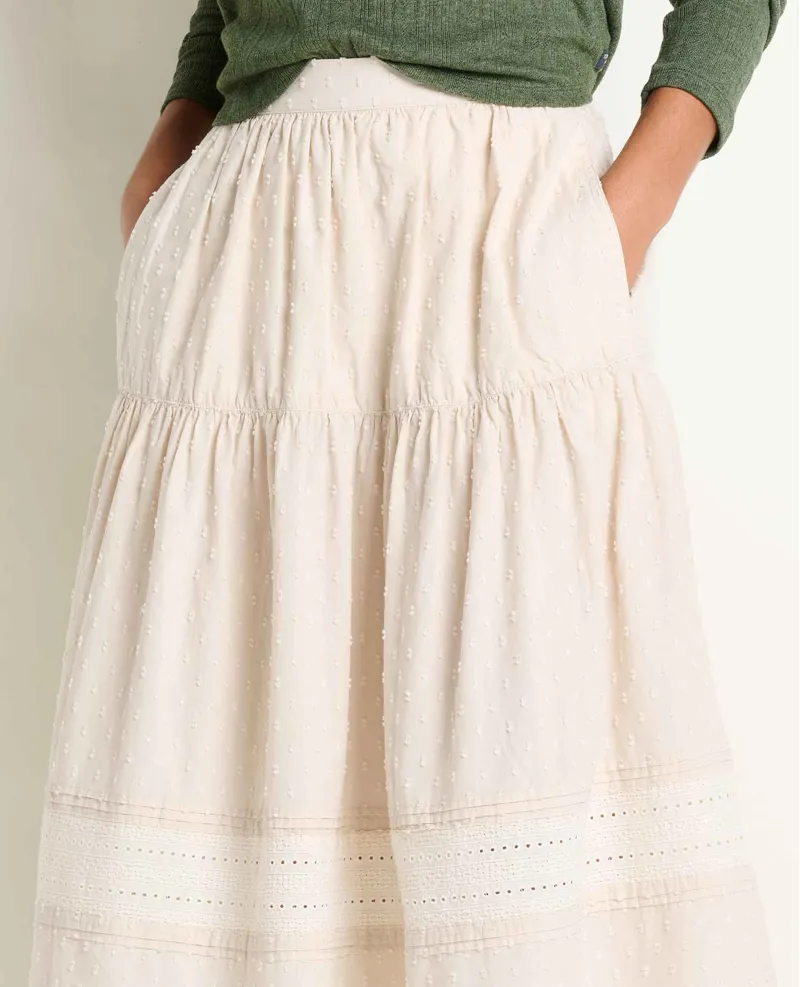 Toad and Co. Women's Airscape Midi Skirt in Limestone Pattern-2