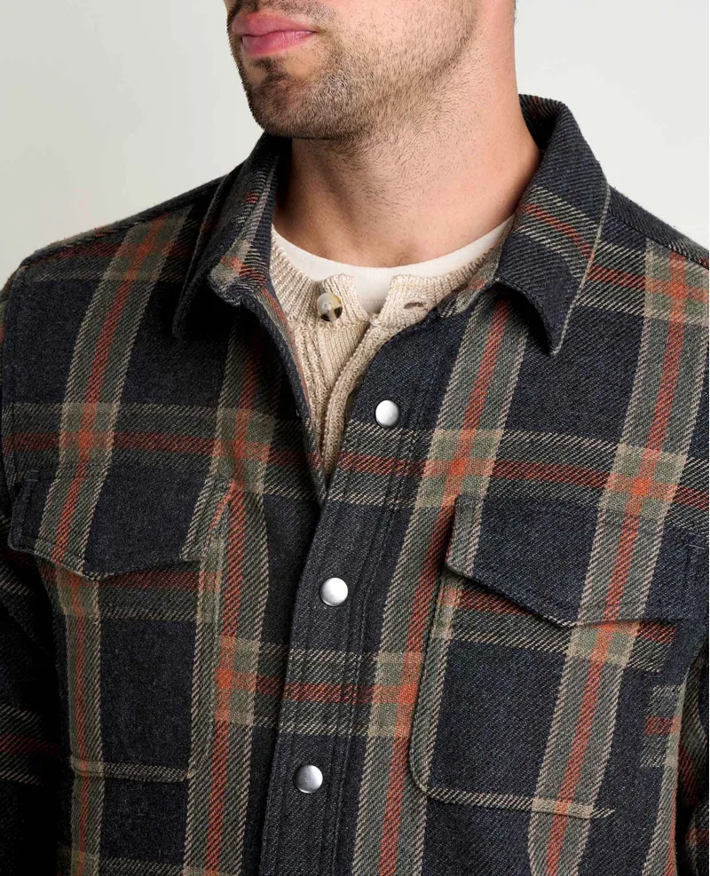 Toad and Co. Mojac III Shirt Jacket in Soot Pattern-2