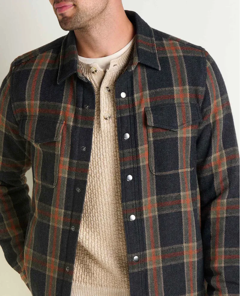 Toad and Co. Mojac III Shirt Jacket in Soot Pattern-1