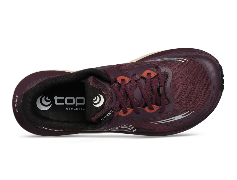 Topo Athletic Women's Ultraventure 5 in Maroon/Tan-3