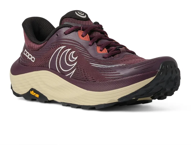 Topo Athletic Women's Ultraventure 5 in Maroon/Tan-2