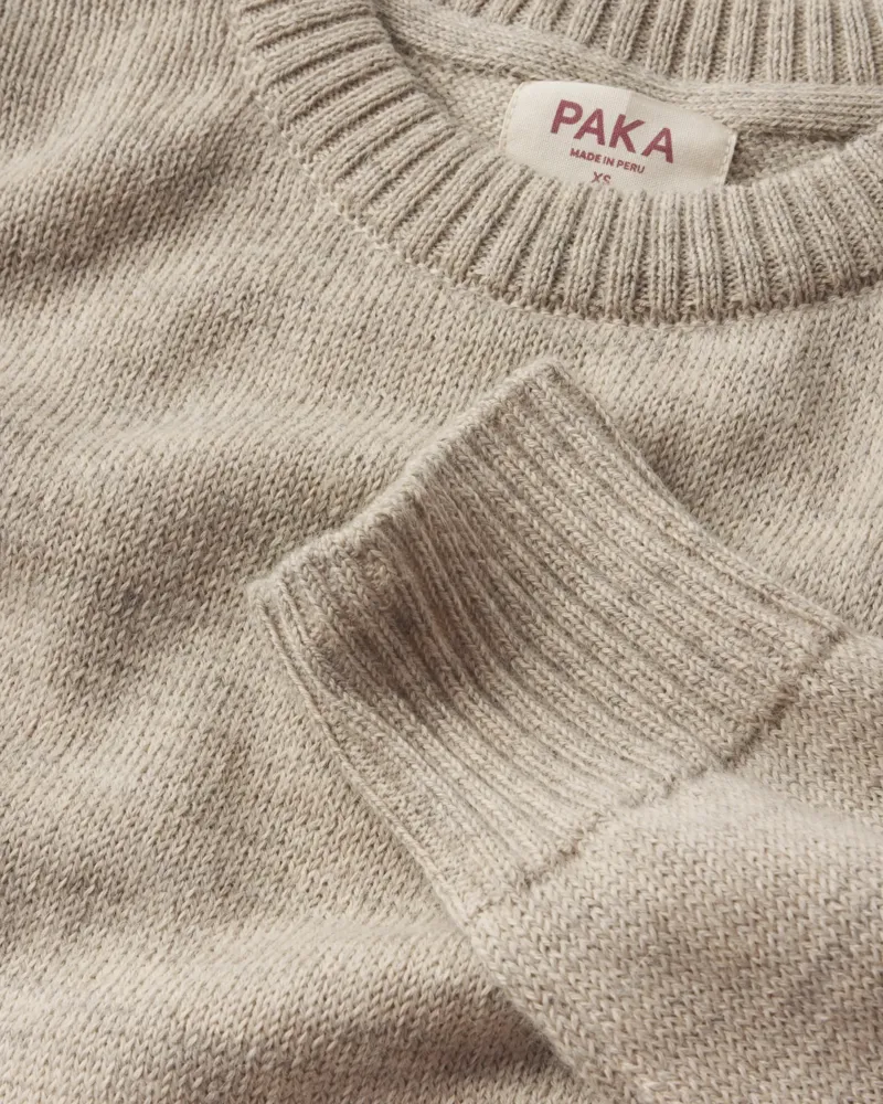 Paka Women's Original Crew in Pebble-3