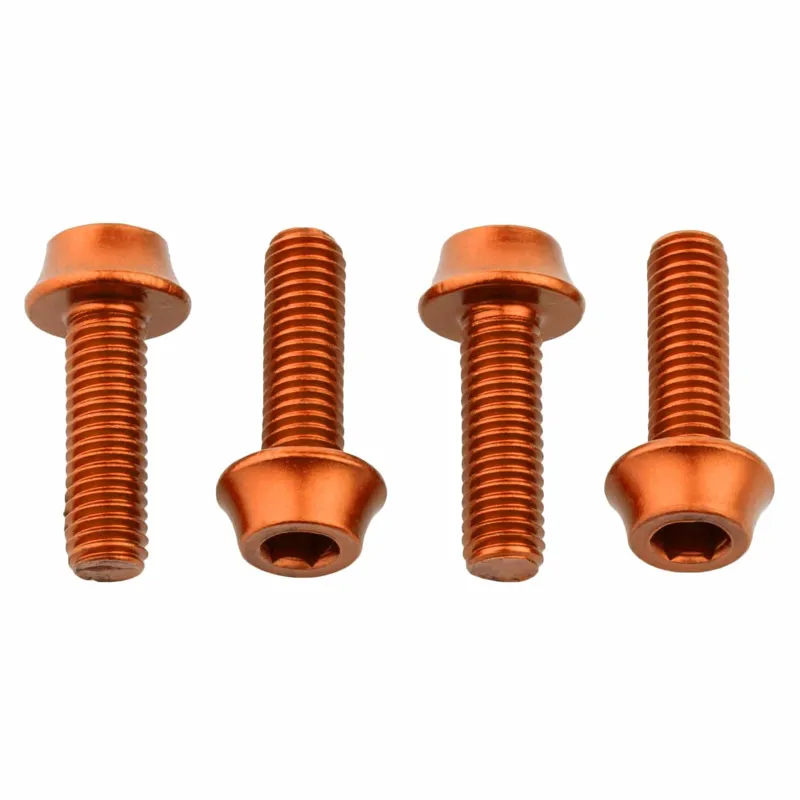 Wolf Tooth Water Bottle Cage Bolts in Orange