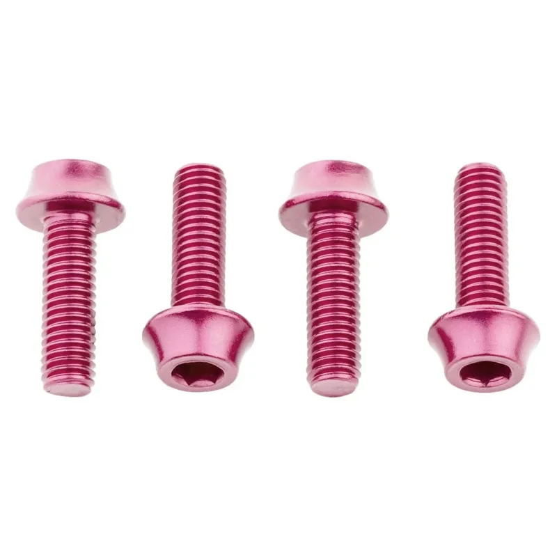 Wolf Tooth Water Bottle Cage Bolts in Pink