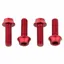 Wolf Tooth Water Bottle Cage Bolts in Red