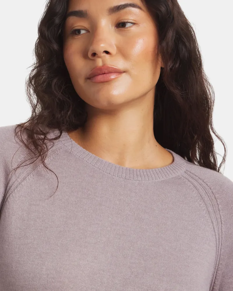 Paka Women's Ultralight Crewneck Sweater in Smoky Lavender-3