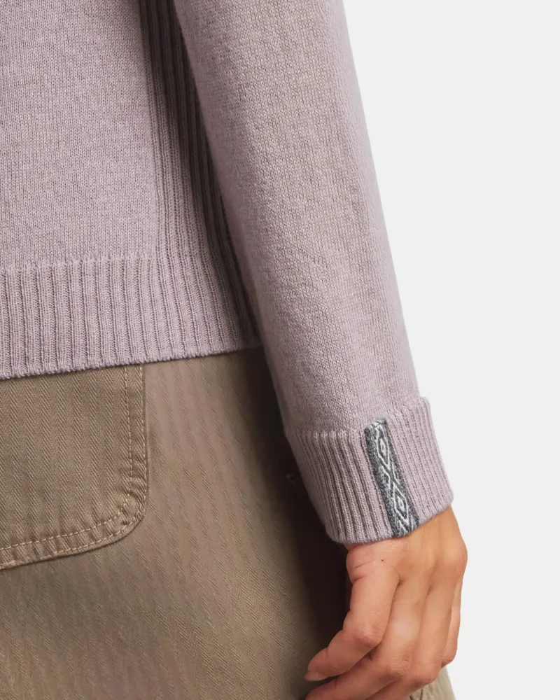 Paka Women's Ultralight Crewneck Sweater in Smoky Lavender-5
