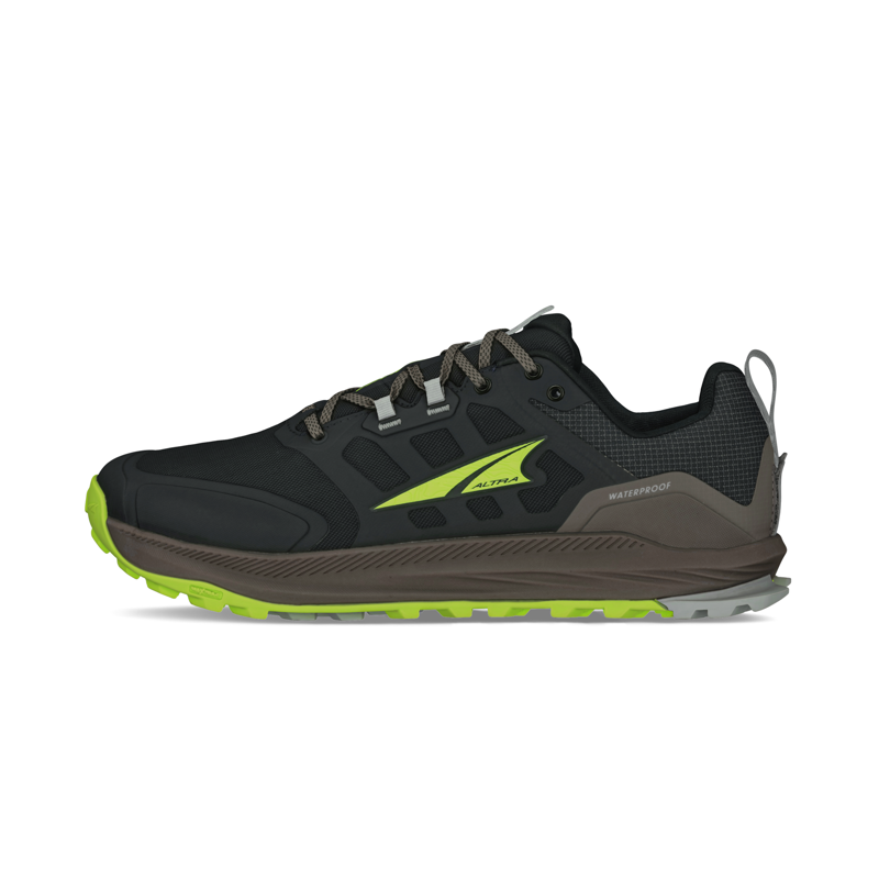 Altra Lone Peak 9 Waterproof Low in Lime and Black