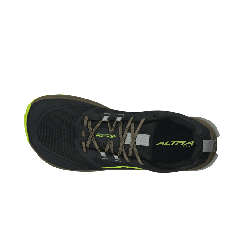Altra Lone Peak 9 Waterproof Low in Lime and Black-2