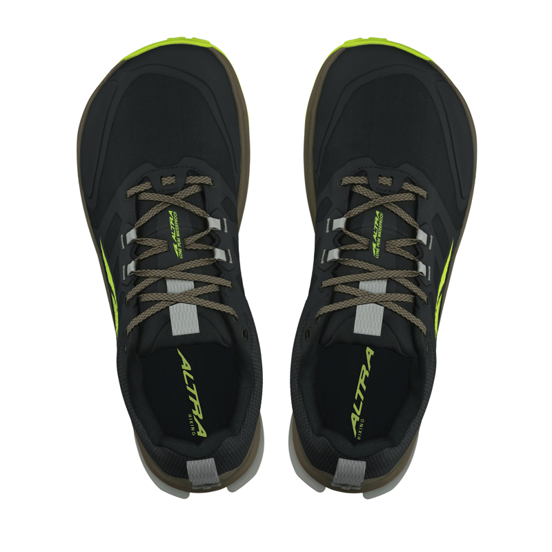 Altra Lone Peak 9 Waterproof Low in Lime and Black-3