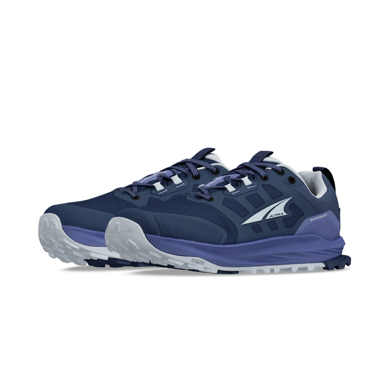 Altra Women's Lone Peak 9 Waterproof Low in Dark Blue-1