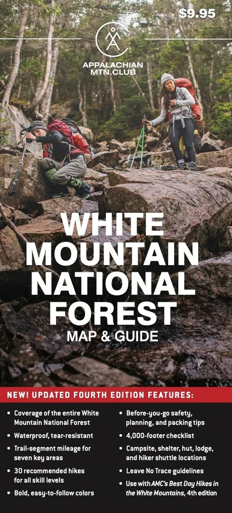 AMC White Mountain National Forest Map and Guide 4th Edition