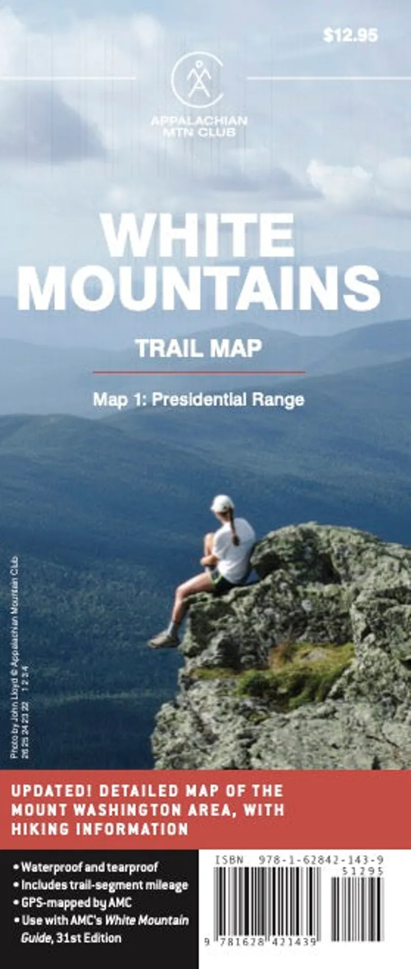 AMC White Mountains Trail Map 1: Presidential Range