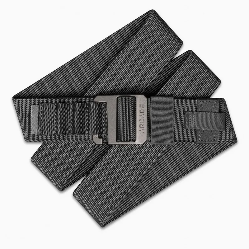 Arcade Hardware Alu Belt in Black-1