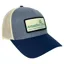 Arcadian Shop Logo Patch Trucker Cap in Heather Gray/Birch/Light Navy
