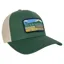 Arcadian Shop The Berkshires Patch Trucker Cap in Dark Green/Birch