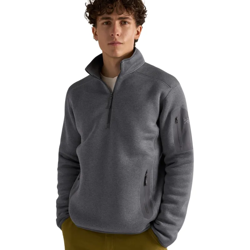 Arc'teryx Covert 1/2 Zip Fleece Pullover in Void Heather-5