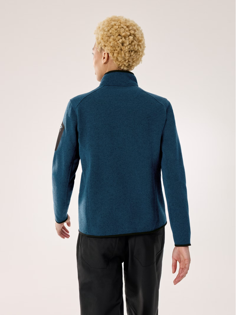 Arcteryx Women's Covert Cardigan in Midnight Frost Heather-2