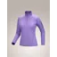 Arcteryx Women's Rho Zip Neck in Aster/Lt Iola