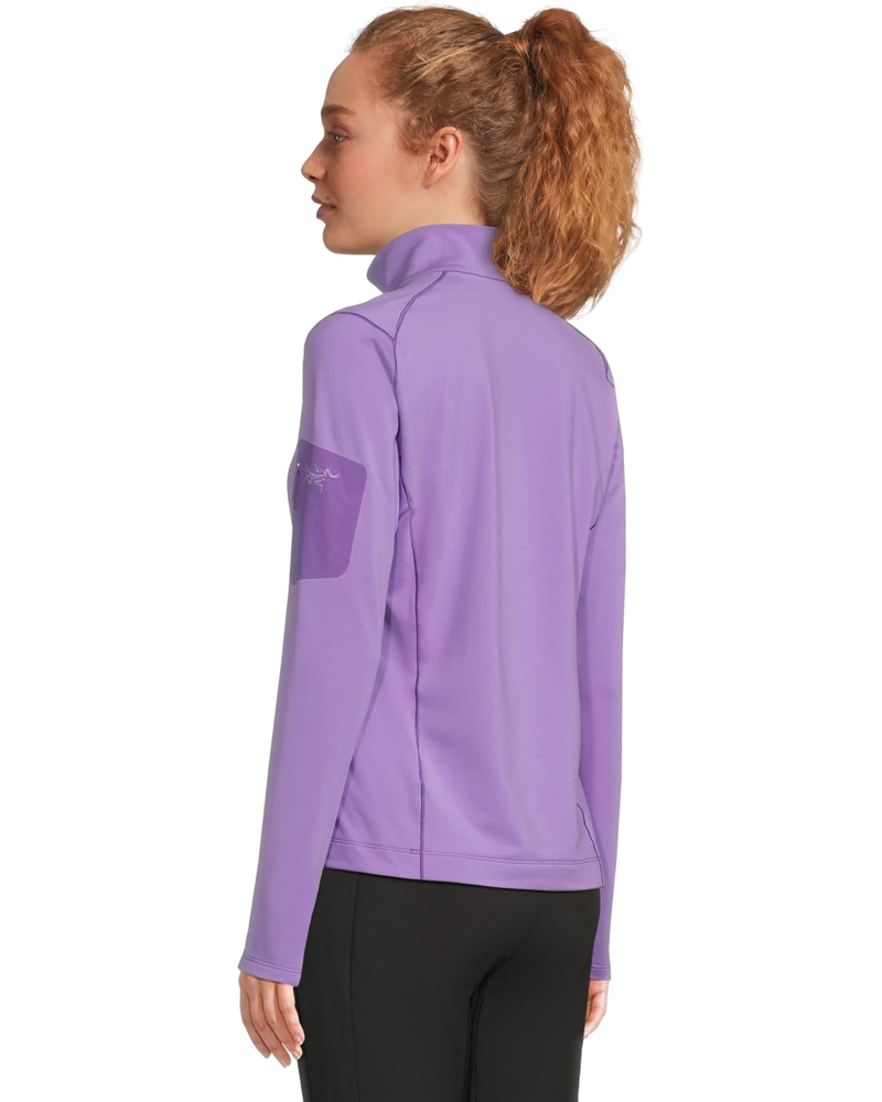 Arcteryx Women's Rho Zip Neck in Aster/Lt Iola-2