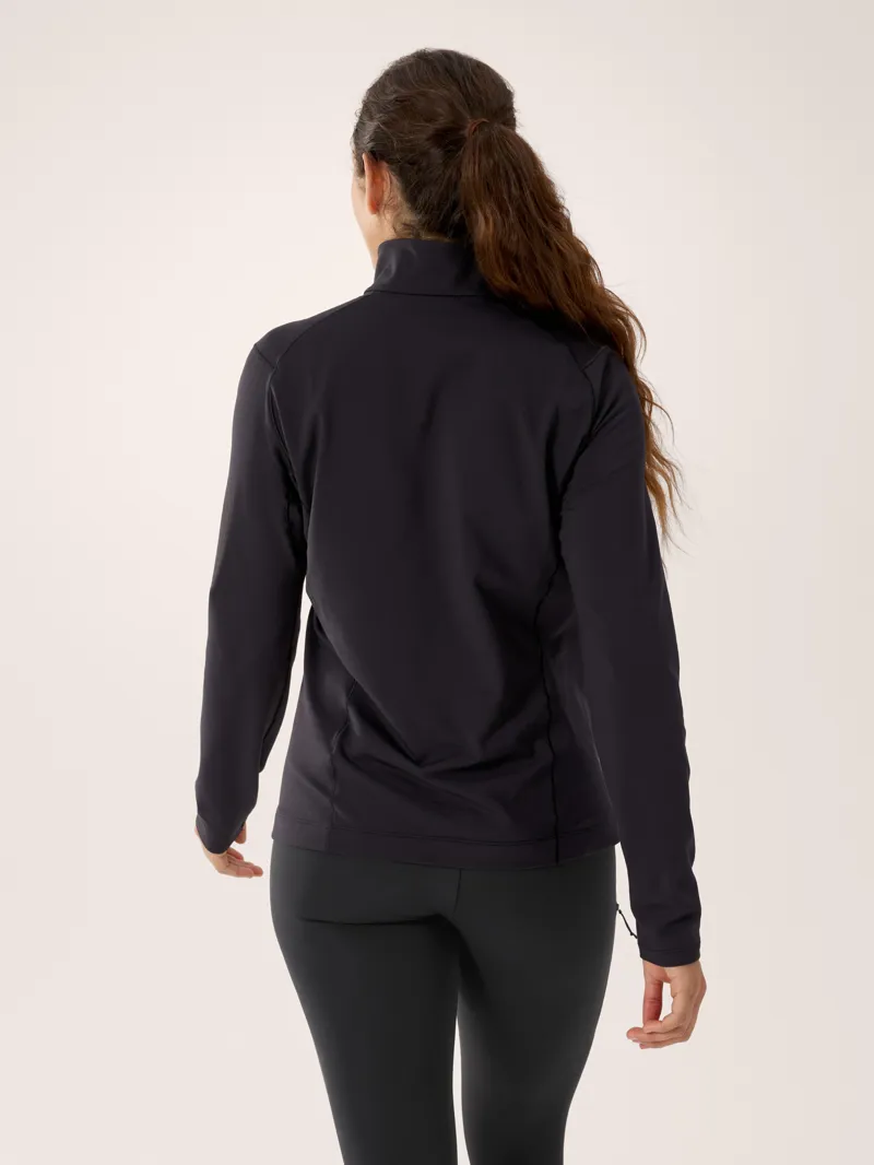 Arcteryx Women's Rho Zip Neck in Black-2