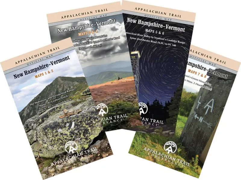 ATC Appalachian Trail New Hampshire-Vermont Map Set