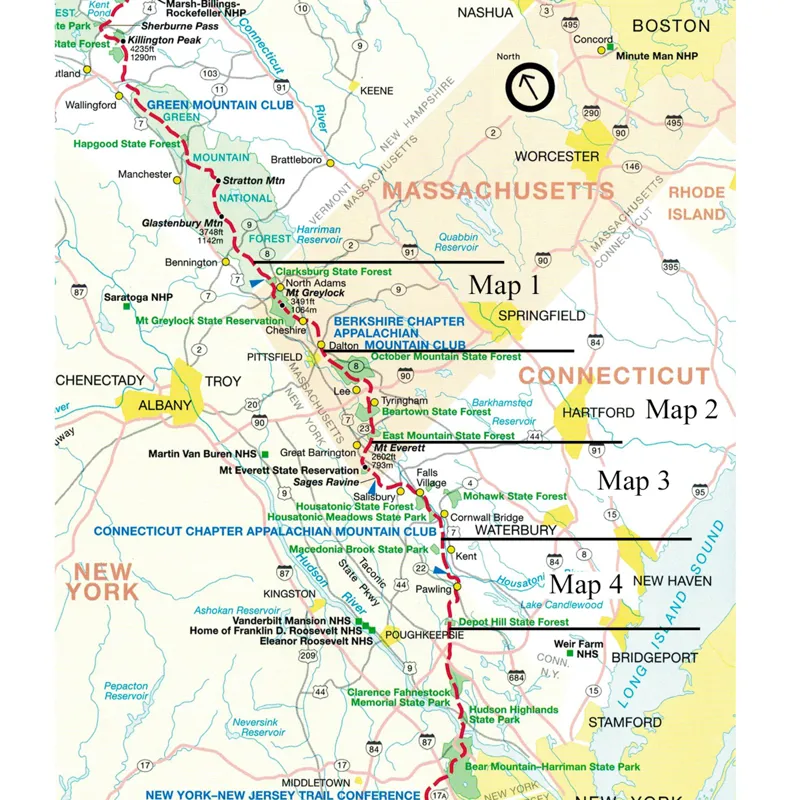 ATC AT Set 03 Massachusetts/Connecticut Guide Book and Maps-2