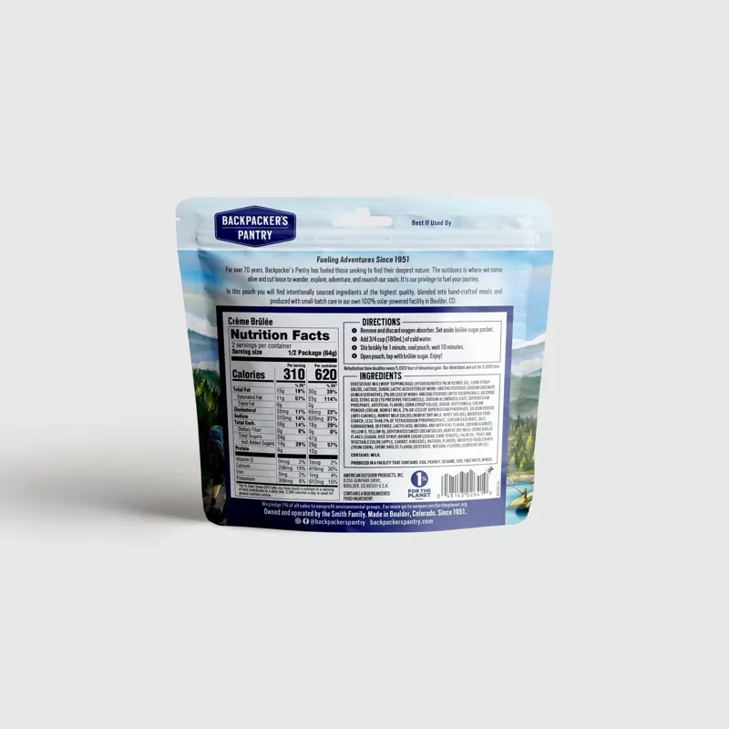 Backpackers Pantry Creme Brulee 2 Person-1