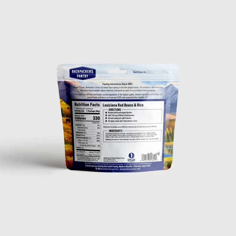 Backpackers Pantry Louisiana Red Beans and Rice 1 Person-1