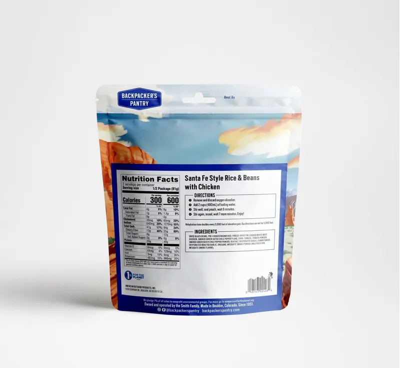 Backpackers Pantry Santa Fe Style Rice and Beans with Chicken 2 Person-1