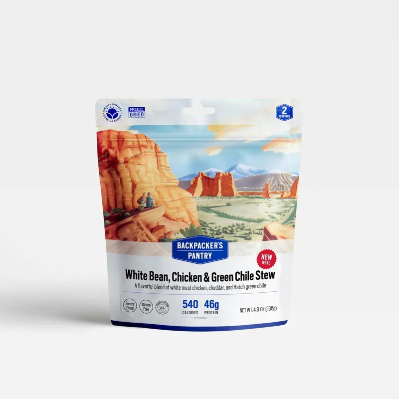 Backpackers Pantry White Bean Chicken and Green Chili Stew 2 Person