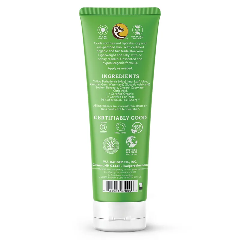 Badger Aloe Vera Gel 4 oz Tube-1