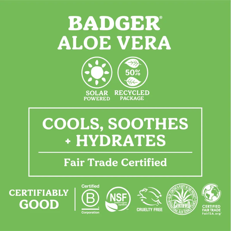 Badger Aloe Vera Gel 4 oz Tube-2