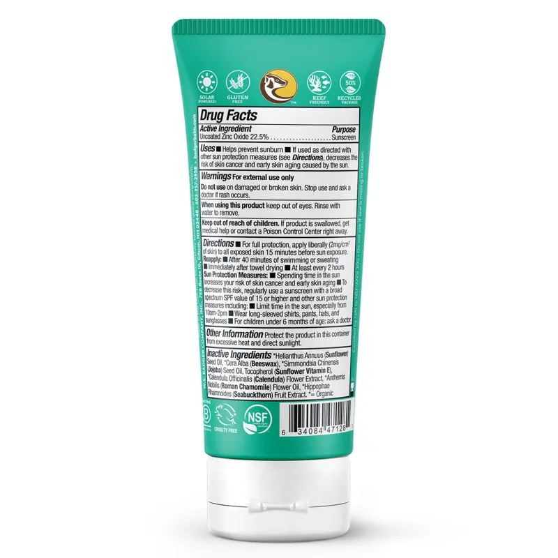 Badger Baby Mineral Sunscreen Cream SPF 40 2.9 oz Tube-1