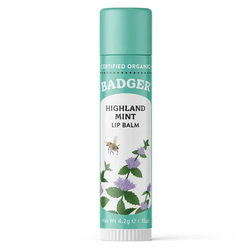 Badger Classic Lip Balm Stick Highland Mint